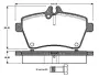 Комплект тормозных колодок, дисковый тормоз BOSCH 0986TB2898 (фото 1)