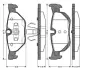 Комплект тормозных колодок, дисковый тормоз BOSCH 0986TB2899 (фото 1)