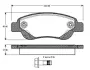 Комплект тормозных колодок, дисковый тормоз BOSCH 0986TB2927 (фото 1)