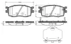 Комплект тормозных колодок, дисковый тормоз BOSCH 0986TB2935 (фото 1)
