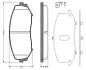 Комплект тормозных колодок, дисковый тормоз BOSCH 0986TB2941 (фото 1)