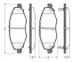 Комплект тормозных колодок, дисковый тормоз BOSCH 0986TB2943 (фото 1)