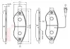 Комплект тормозных колодок, дисковый тормоз BOSCH 0986TB2944 (фото 1)