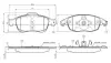 Комплект тормозных колодок, дисковый тормоз BOSCH 0986TB2949 (фото 1)