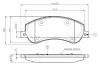Комплект тормозных колодок, дисковый тормоз BOSCH 0986TB2951 (фото 1)