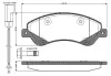 Комплект тормозных колодок, дисковый тормоз BOSCH 0986TB2952 (фото 1)