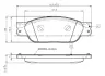Комплект тормозных колодок, дисковый тормоз BOSCH 0986TB2955 (фото 1)