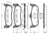 Комплект тормозных колодок, дисковый тормоз BOSCH 0986TB2966 (фото 1)