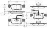 Комплект тормозных колодок, дисковый тормоз BOSCH 0986TB2968 (фото 1)