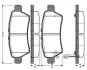 Комплект тормозных колодок, дисковый тормоз BOSCH 0986TB2969 (фото 1)