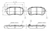 Комплект тормозных колодок, дисковый тормоз BOSCH 0986TB2975 (фото 1)