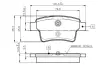 Комплект тормозных колодок, дисковый тормоз BOSCH 0986TB2980 (фото 1)