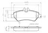Комплект тормозных колодок, дисковый тормоз BOSCH 0986TB2981 (фото 1)
