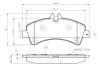 Комплект тормозных колодок, дисковый тормоз BOSCH 0986TB2982 (фото 1)