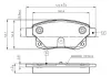 Комплект тормозных колодок, дисковый тормоз BOSCH 0986TB2983 (фото 1)