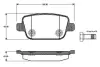 Комплект тормозных колодок, дисковый тормоз BOSCH 0986TB2984 (фото 1)