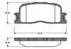 Комплект тормозных колодок, дисковый тормоз BOSCH 0986TB2987 (фото 1)