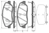 Комплект тормозных колодок, дисковый тормоз BOSCH 0986TB3002 (фото 1)