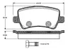 Комплект тормозных колодок, дисковый тормоз BOSCH 0986TB3004 (фото 1)