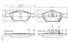 Комплект тормозных колодок, дисковый тормоз BOSCH 0986TB3016 (фото 1)