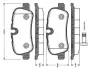 Комплект тормозных колодок, дисковый тормоз BOSCH 0986TB3021 (фото 1)