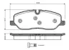 Комплект тормозных колодок, дисковый тормоз BOSCH 0986TB3022 (фото 1)
