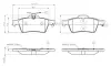 Комплект тормозных колодок, дисковый тормоз BOSCH 0986TB3028 (фото 1)