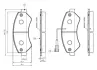 Комплект тормозных колодок, дисковый тормоз BOSCH 0986TB3029 (фото 1)