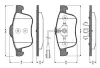 Комплект тормозных колодок, дисковый тормоз BOSCH 0986TB3031 (фото 1)