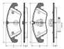 Комплект тормозных колодок, дисковый тормоз BOSCH 0986TB3032 (фото 1)