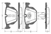 Комплект тормозных колодок, дисковый тормоз BOSCH 0986TB3034 (фото 1)