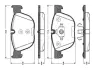 Комплект тормозных колодок, дисковый тормоз BOSCH 0986TB3035 (фото 1)