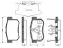 Комплект тормозных колодок, дисковый тормоз BOSCH 0986TB3039 (фото 1)