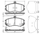 Комплект тормозных колодок, дисковый тормоз BOSCH 0986TB3040 (фото 1)