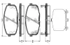 Комплект тормозных колодок, дисковый тормоз BOSCH 0986TB3041 (фото 1)