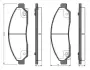 Комплект тормозных колодок, дисковый тормоз BOSCH 0986TB3042 (фото 1)