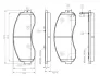 Комплект тормозных колодок, дисковый тормоз BOSCH 0986TB3045 (фото 1)