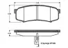 Комплект тормозных колодок, дисковый тормоз BOSCH 0986TB3051 (фото 1)