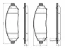Комплект тормозных колодок, дисковый тормоз BOSCH 0986TB3054 (фото 1)