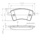 Комплект тормозных колодок, дисковый тормоз BOSCH 0986TB3062 (фото 1)