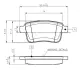 Комплект тормозных колодок, дисковый тормоз BOSCH 0986TB3063 (фото 1)