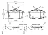 Комплект тормозных колодок, дисковый тормоз BOSCH 0986TB3066 (фото 1)
