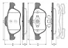Комплект тормозных колодок, дисковый тормоз BOSCH 0986TB3067 (фото 1)