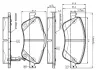 Комплект тормозных колодок, дисковый тормоз BOSCH 0986TB3069 (фото 5)