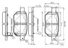 Комплект тормозных колодок, дисковый тормоз BOSCH 0986TB3071 (фото 1)