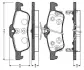 Комплект тормозных колодок, дисковый тормоз BOSCH 0986TB3073 (фото 1)