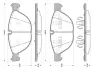 Комплект тормозных колодок, дисковый тормоз BOSCH 0986TB3077 (фото 1)