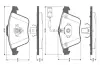 Комплект тормозных колодок, дисковый тормоз BOSCH 0986TB3080 (фото 1)
