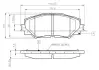 Комплект тормозных колодок, дисковый тормоз BOSCH 0986TB3082 (фото 1)
