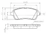 Комплект тормозных колодок, дисковый тормоз BOSCH 0986TB3083 (фото 1)